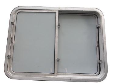 China Weathertight Sliding Aluminum Frame Wheelhouse Window Horizontal Opening for sale