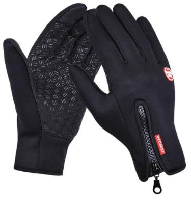 China Touch Screen Protective Pad Anti Slip Dotted Palm Waterproof Motorcycle Gloves for sale