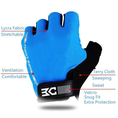 China Pro GEL Shock Absorption Protection Men's Summer Bike Sports Breathable Racing MTB Bicycle Gloves for sale