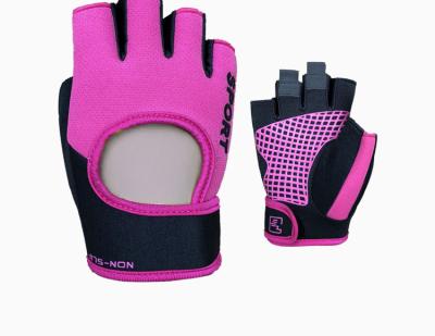 China Cheap Ladies Comfortable Non Slip Breathable Gym Sport Fitness Gloves For Weight Training And Get On Shape for sale