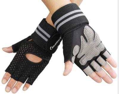 China Hot Selling Weightlifting Lockout Gym Gloves Custom Band Padded Amazon China Wrist Support Strap Healthy Grip Durable Anti-Slip for sale