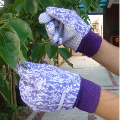 China OEM Comfortable Cotton Wrist Knitting Kids Garden Gloves Factory for sale