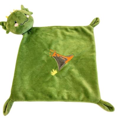 China Lovely PORTABLE Baby Toy Character Design Animal Safety Blanket With 3D Head Filled for sale