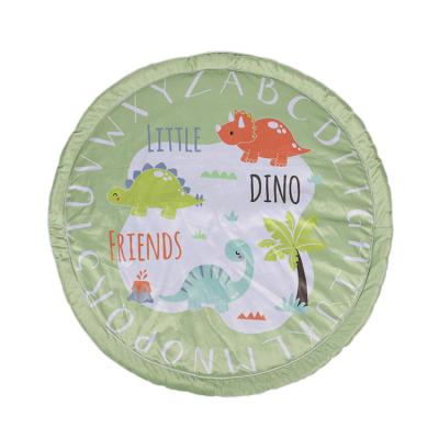 China Colorful Cartoon Soft Practical Animal Round Newborn Crawling Kids Children Play Mat for sale