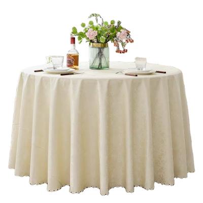 China Wholesale White Waterproof Water Proof Round Thickened Household Tablecloth for sale