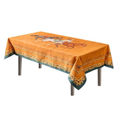 China Waterproof Classic Elegant Round Place Tablecloth for sale