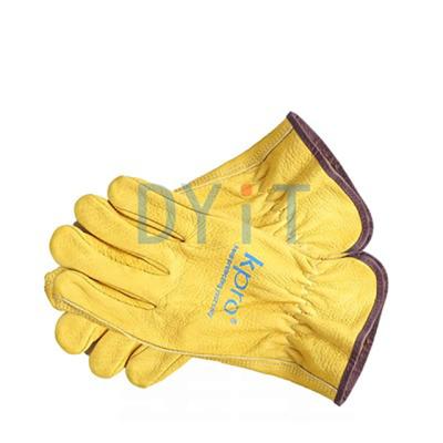 China Anti-Cutting Hand Machinist Manufacturer Customized Recycle Leather Protective Driver Work Gloves for sale