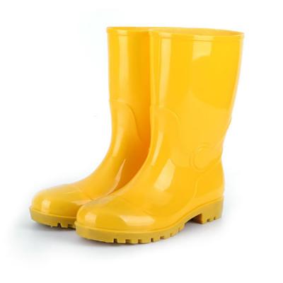 China Steel Toe Insert Safety PVC Acid Resistant Rubber Boots Oil Toe Rain Work Boots for sale