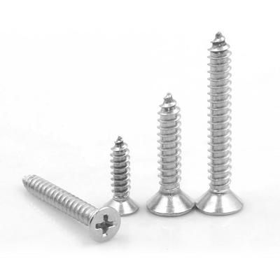 China Stainless Steel Manufacture M2 Head Tapping Screw White Cross Flat Drywall Screw China Galvanize Drywall Screw for sale