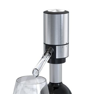 China Instantly Aerates Wine When Pouring Stainless Steel One-Touch Dry Battery Electric Automatic Drink Wine Aerating Pourers for sale