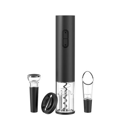 China Multifunctional electric wine bottle opener combo set to satisfy the needs of wine opening pouring and preserving for sale