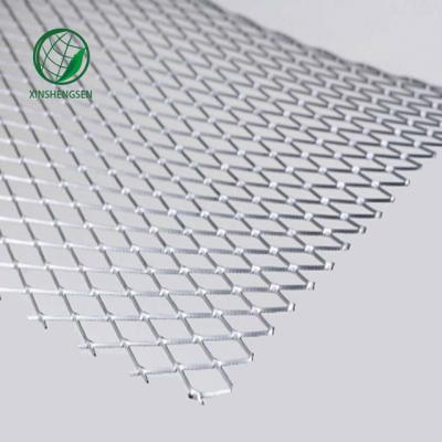 China Dutch Weave Shengsen Perforated Small Hole 1x2mm Aluminum Expanded Mesh Filter For Leaf And Rain Gutter Guard for sale