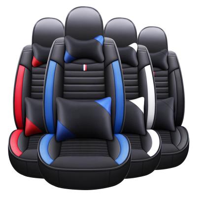 China Business/Luxury Fly5D Universal car seat covers full set for Cars Leather Seat Cover Custom Car Seat protector 9PCS Fit Auto/Truck/SUV for sale