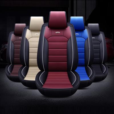 China Fly5D Luxury Wholesale Hot Sale Customize Waterproof Genuine PU Leather Auto Seat Cover For Car for sale