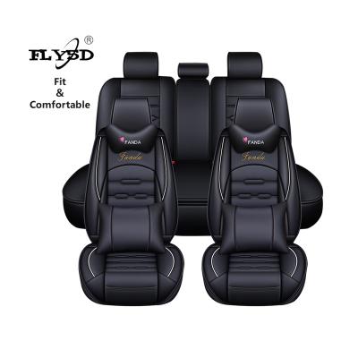 China Fly5D Four Seasons Sports PU Car 5d Seat Covers Luxury Leather Universal For Car Seat Protector for sale