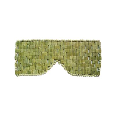 China Jade Practical Professional Blindfold 100% natural yellow and green good natural prices for the eye for sale