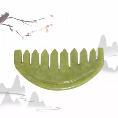 China Natural jade comfortable massage jade combJade comb for sale