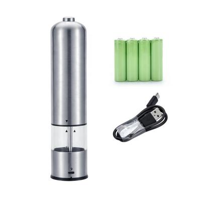 China Factory Wholesale Viable USB Rechargeable Electric Salt and Pepper Grinder Spice Grinder for Kitchen for sale