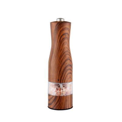 China Sustainable Wood Design Adjustable Electric Salt and Pepper Mill Set for Kitchen for sale