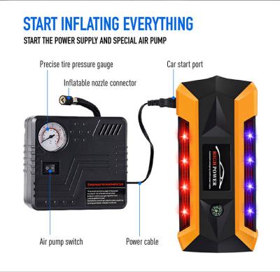 China Pressure Washer Zhongou 24V 5-In-1 Car 20000mah Battery Auto Jump Starter With Compressor for sale