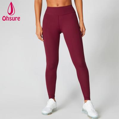 China 2019 Antibacterial High Waist Inside Pocket Comfortable Gym Tights Women Yoga Sports Running Gaiters for sale