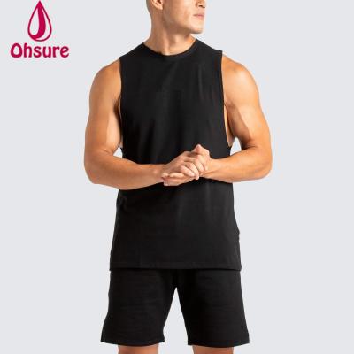 China 2021 New Arrival Breathable Fitness Crop Top QUICK DRY Mens Cotton Tank Top Gym Wear Vest for sale