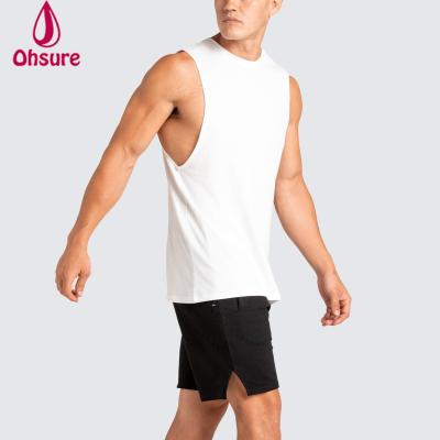 China High Quality QUICK DRY Mens Tank Top Stretchy Solid Color Training Tank Top Mucsle Bodybuilding Gym Tank for sale