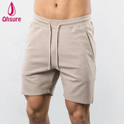 China OEM Cotton Polyester Antibacterial Workout Shorts Breathable Mens Gym Sports Shorts Custom Fitness Shorts for sale