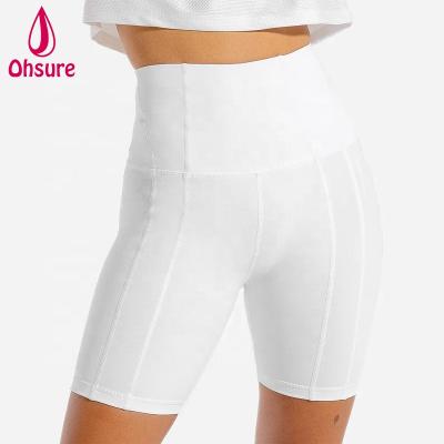 China Wholesale Antibacterial Stretchy Biker Shorts Women Breathable High Waist Shorts Fitness Wear Women Yoga Shorts for sale