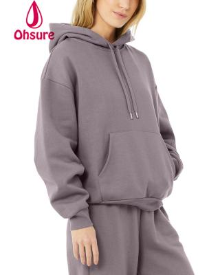 China Women Anti-Shrink Hoodies Cotton Fleece Warm Sweatshirt Sheaths Long Pullover Women Fitness Clothing for sale