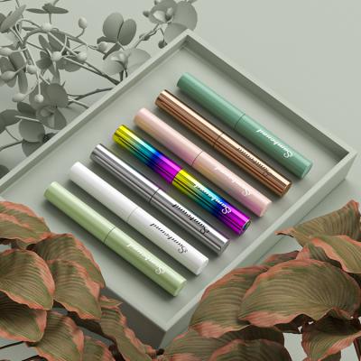 China Empty Eyeliner Pen Tube Packaging Recyclable Plastic Eyeliner Tube Container OEM Gold Eyeliner Stamp Tube for sale