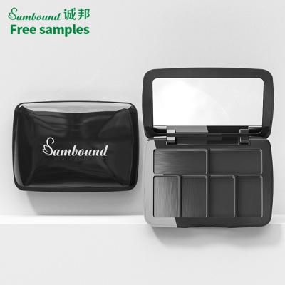 China Sambound Recyclable OEM Square Empty Magnetic Eyeshadow Compact Palette Empty Large Blush Case for sale