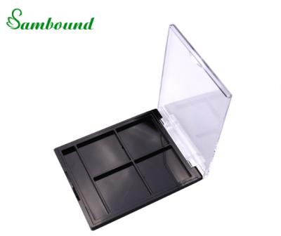 China OEM/ODM Recyclable Transparent Lid Eyeshadow Palette Empty Packaging 4 Color Eyeshadow-Palette for sale