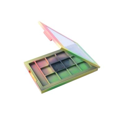 China Empty Palette 12 Pan Plastic Packing Recyclable Colorful Wholesale Fashion Eyeshadow Beauty Eyeshadow Palette for sale