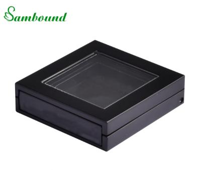 China Recycled Materials OEM Black Square Empty Eyeshadow Palette Wholesale Containers for sale