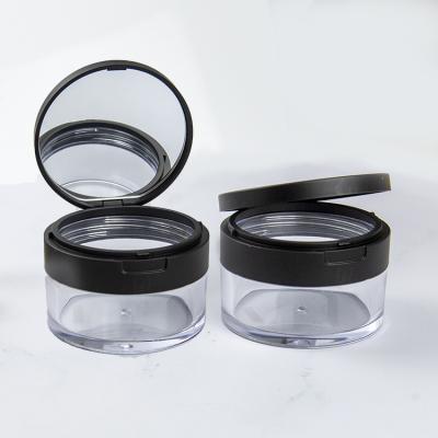 China Colored With Custom Empty Plastic Container Jar Strainer And Mirror Pet Collar Cosmetic Jar OEM Capacity for sale