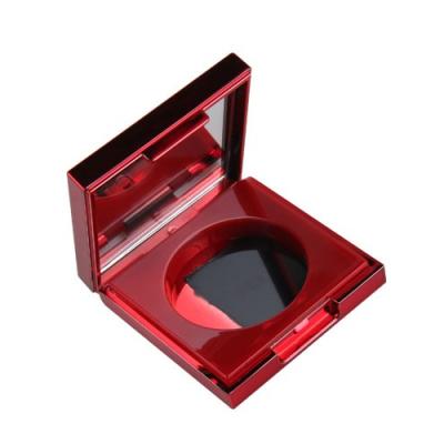 China OEM Recyclable Empty Round Plastic Blush Powder Compact Case for sale