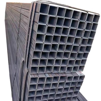 China Galvanized Square Tube 3 Inch Black Iron Pipe Cold Rolled Mild Rectangular Steel Tube for sale