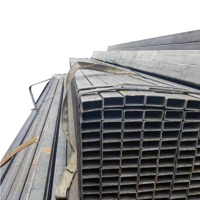 China SS400 SS490 S235JR S355JR A36 Cold Rolled Mild Rectangular Steel Channels U-Bar Galvanized Square Tube for sale