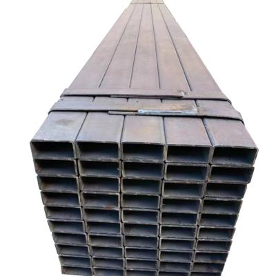 China 3 Inch Black Iron Pipe Cold Rolled Mild Carbon Square Rectangular Steel Tube for Hot Rolled for sale