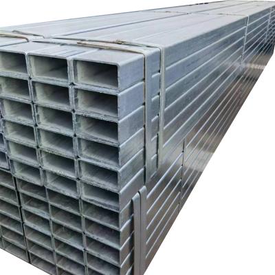 China 0.5mm-25mm Thickness Galvanized Square Pipe Mild Steel Square Tube Galvanized Square for sale