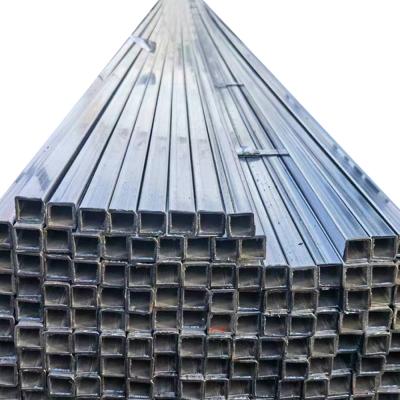 China 12M Length Welding Galvanized Square Pipe Steel Tube Gi Steel Metal 1.5x1.5 Inch for sale