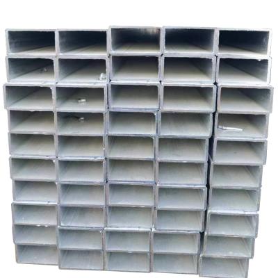 China 6m Length Non-oiled 4 x 4 inch Galvanized Square Steel Tube for Durable Construction for sale