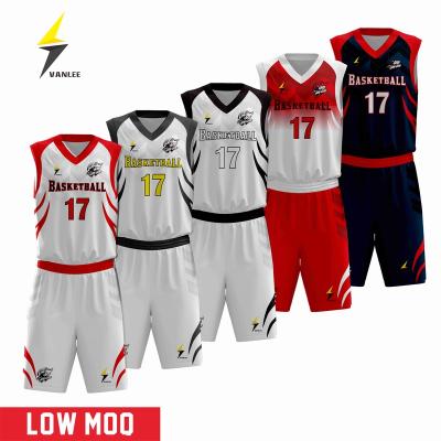 China Breathable High Quality Reversible Sublimation Custom Youth Cloth Basketball Tank Top Uniform Sets Design For Men for sale