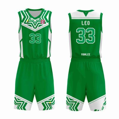 China Factory Price Custom Design Mens Team Sublimation Breathable Latest Womens White Green Camouflage Basketball Singlet Uniform Breathable Unisex for sale