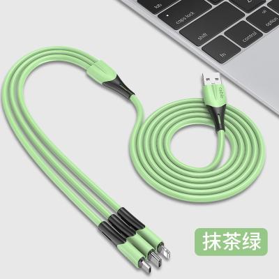 China Etc.electronic Mobile Phone Product Data Cable 3 In 1 Fast Liquid Silicone Cable Usb Charging Type C For Iphone Charger Wire Android Smartphones for sale