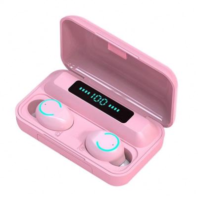 China F9-9 In-ear Noise Canceling BT5.0 Earphone Earbuds Power Bank LED Display Macaron True Wireless Headphones for sale