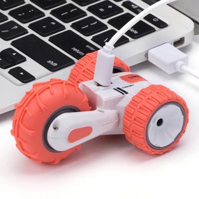 China 2022 RC Hobby Double Roll Stunt Car Kid Rechargeable Car With Remote Control For Kids for sale