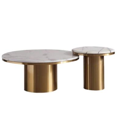 China Best Selling Customized New Design Coffee Table Set Center Table Living Room Metal Side Table for sale