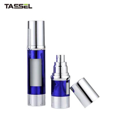 China Non Spill Plastic Bottle 15Ml 30Ml 40Ml 50Ml Luxury Cosmetic Packaging Airless Bottle New Style for sale